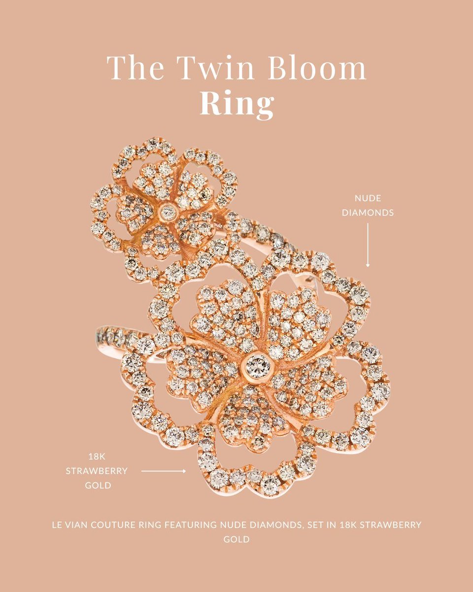 Le_Vian's tweet image. Flower Power 💐

Twin floral silhouettes traced in natural Nude Diamonds for a look that’s delicate, graceful, and endlessly elegant 🤍

levian-jewelry.visitlink.me/ZJGeUZ

#Flower #FloralDesign #JewelryDesign #FlowerJewelry #StatementRing