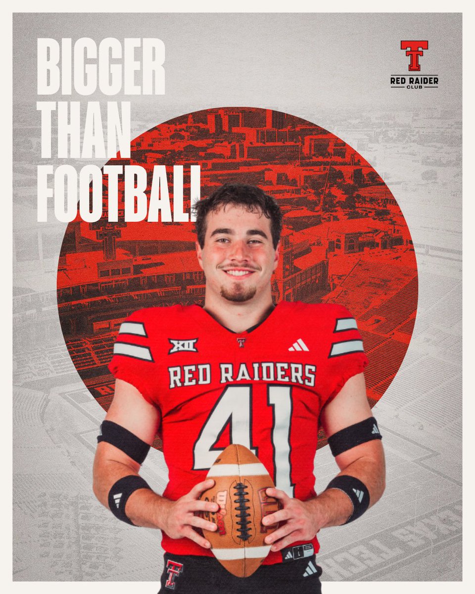 brock_golwas15's tweet photo. Texas Tech Football is bigger than the field. It’s family, tradition, and a community that shows up for each other every day. Grateful to represent something special. If you want to be part of it, learn more here: https://t.co/O6fgwpwhfb
#wreckem ❤️🖤 https://t.co/kU0kf8amW9