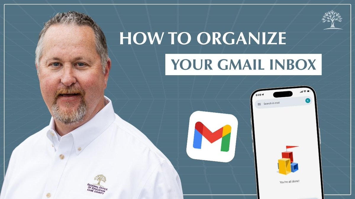 KaneCountyROE's tweet image. Is your Gmail inbox overflowing? It’s time for some digital spring cleaning! 🧹

In this Tuesday Tech Tip, Phil shares simple ways to use labels and filters to organize your emails and automate your workflow. ➡️ youtu.be/G1_1hI4bN14

#Productivity #TechTips