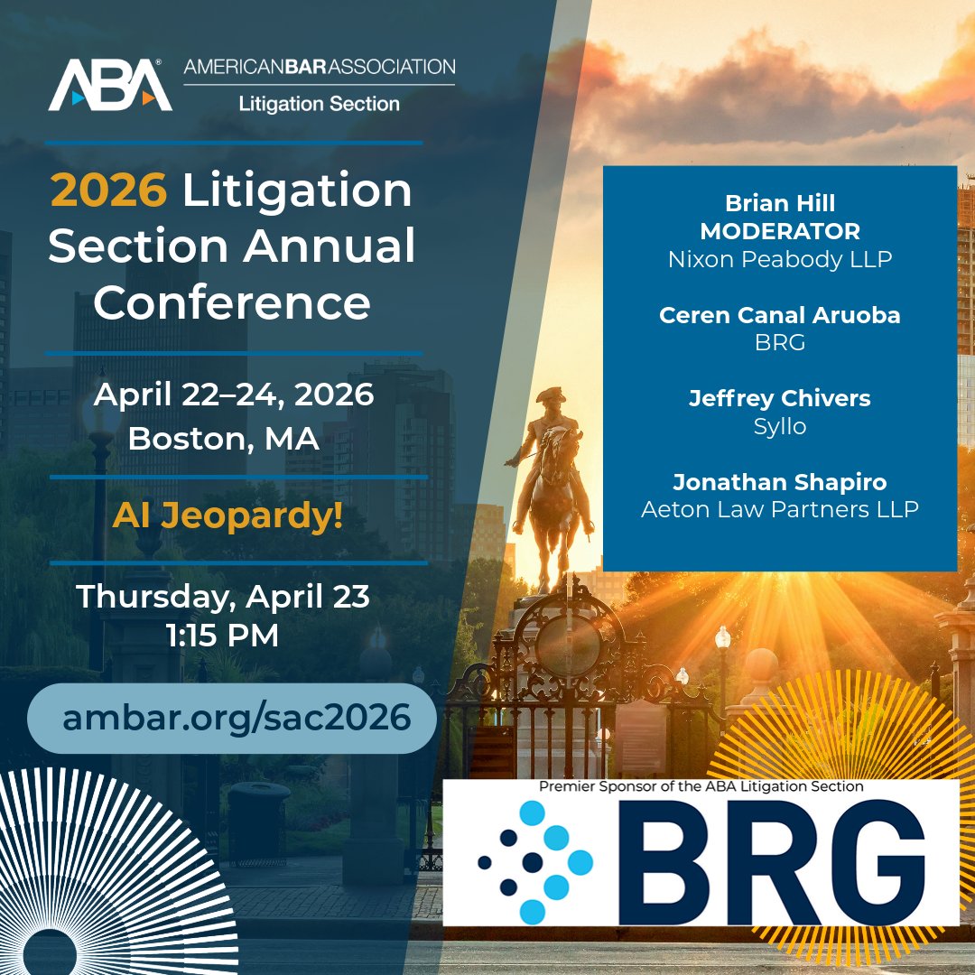 ABA Litigation Section tweet media