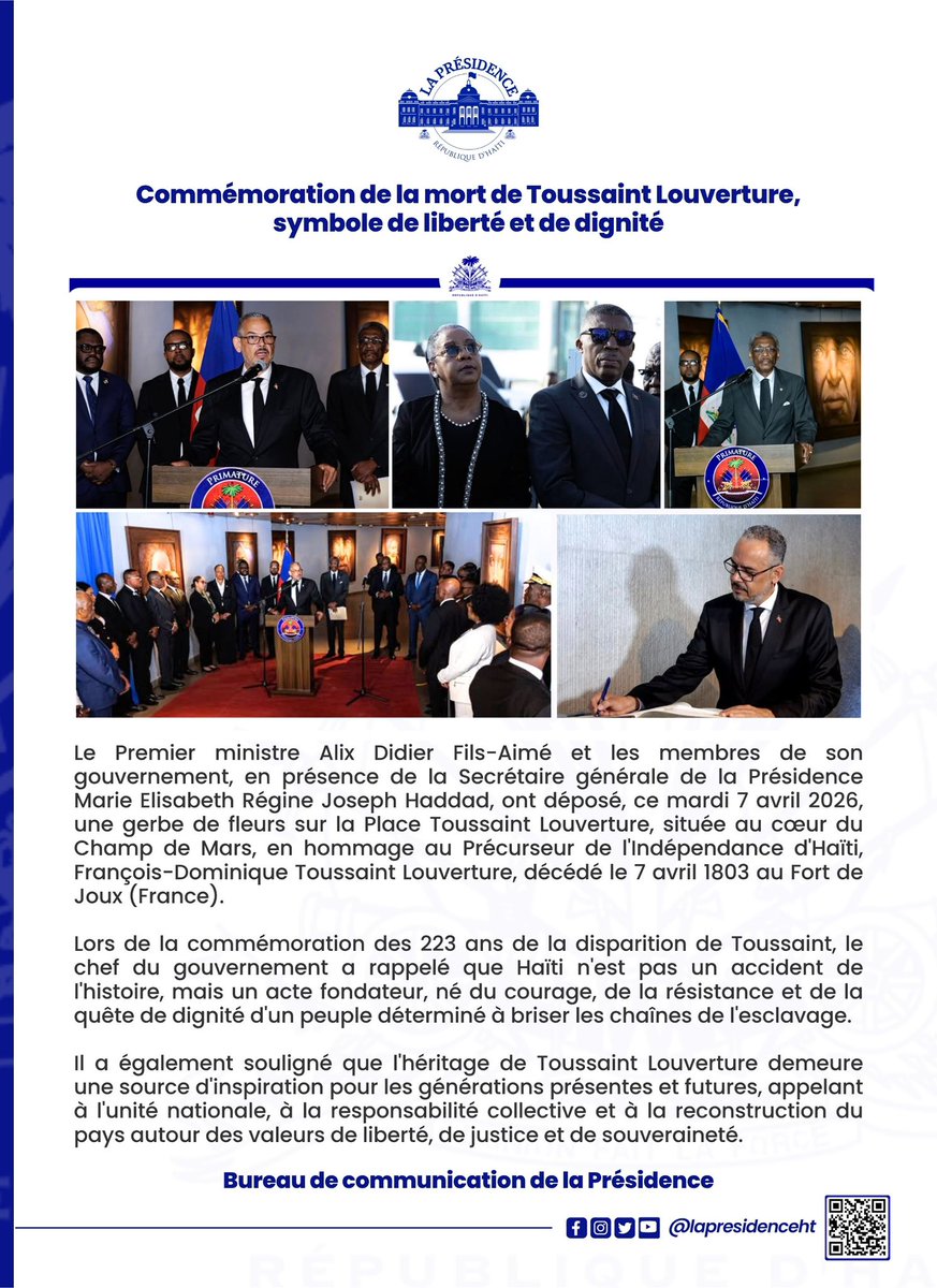 Embassy of the Republic of Haiti in South Africa tweet media