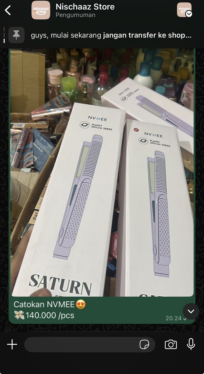 Nischaaz_'s tweet photo. sapa yg mau catokan NVMEE?🙋🏻‍♀️

yukksss murmer, new ya original 100% ada garansii

https://t.co/v2urwtuVzi https://t.co/OnrX8vd8vB