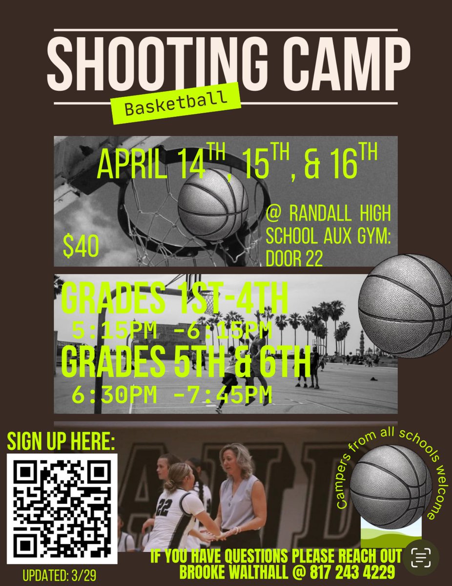 Shooting camp starts in one week
