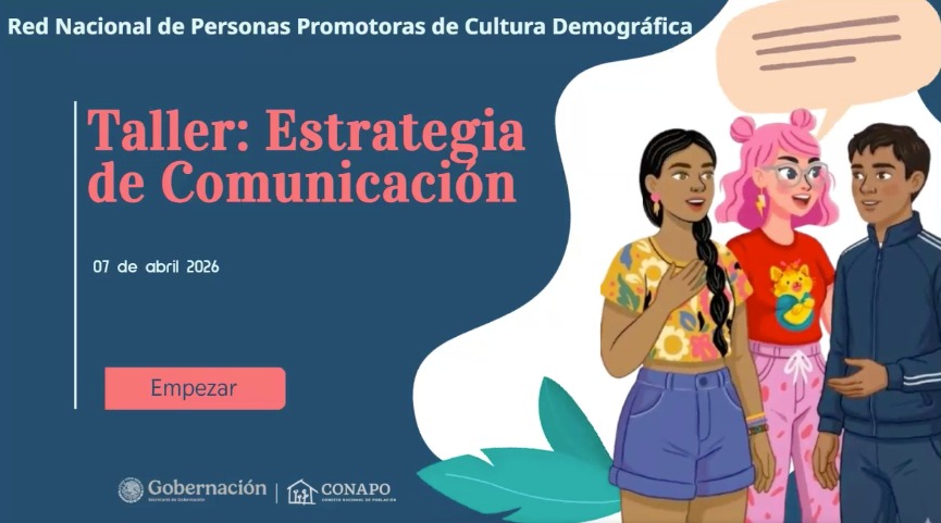 CONAPO_mx's tweet image. El equipo de la Dirección de Cultura Demográfica impartió a las y los integrantes de la Red Nacional de Personas Promotoras de Cultura Demográfica el #Taller “Estrategias de Comunicación en Población”, con la finalidad de brindarles herramientas para su diseño e implementación.