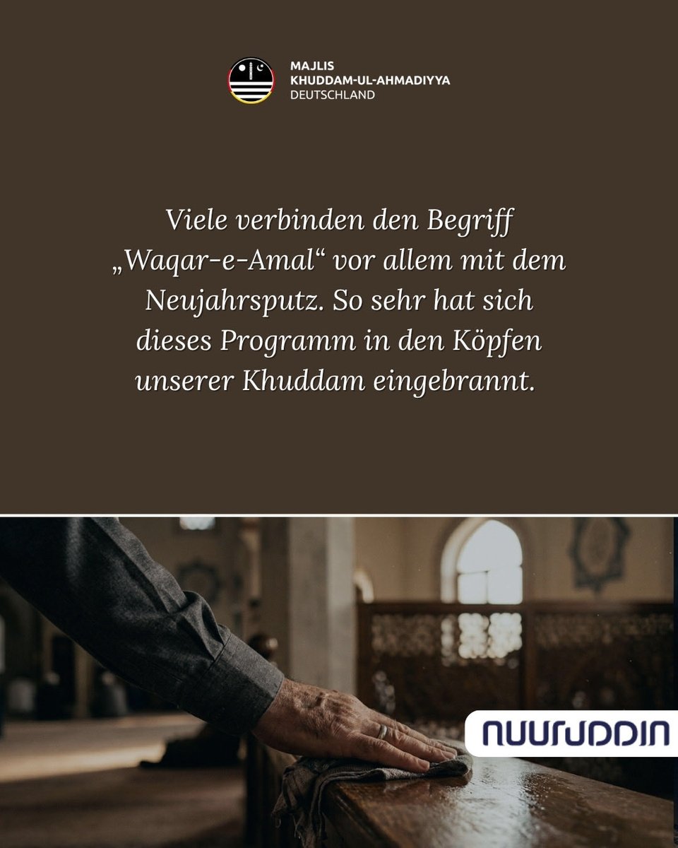 KhuddamDE's tweet photo. 📖 Neuer Nuuruddin Artikel!

Waqar-e-Amal ist mehr als nur Saubermachen. Es ist eine Haltung, bei der wir jede Arbeit mit Würde verrichten und keine Aufgabe als gering ansehen. 

👉🏽 Jetzt lesen in der Islah App: https://t.co/nD0mnmq2Gw https://t.co/7oZZpNMbHG