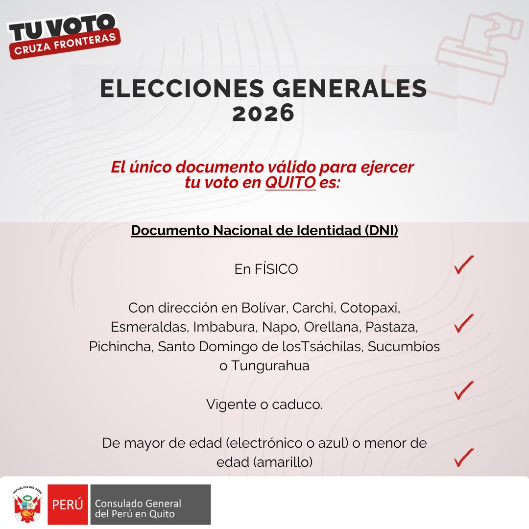 Consulado General del Perú en Quito tweet media