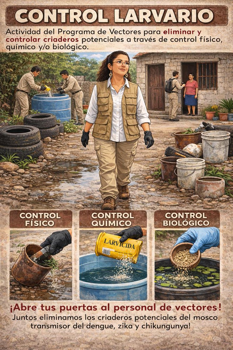 SaludCampeche's tweet photo. A través del departamento de #Vectores hacemos frente a enfermedades como el #Dengue, #Zika y #Chikungunya.  🦟
Las visitas domiciliares que realizan por todo el estado, fortalecen los entornos saludables y corta el ciclo de reproducción del mosquito. https://t.co/ZXaJiBz6sQ