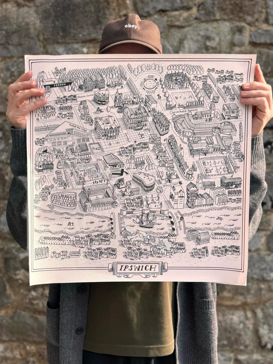 callmeteditfc's tweet photo. A map of the town we love 💙

Our Tudor-inspired Ipswich map is now available as a hand-signed art print (50cm x 50cm) for just £35, with £2 per print donated to @ITFCfoundation

Get yours 👉 https://t.co/qw6WCgfhZV

Details  below👇

#itfc @twtduk @bluemondayitfc @kingsofanglia https://t.co/uPauDWhcch