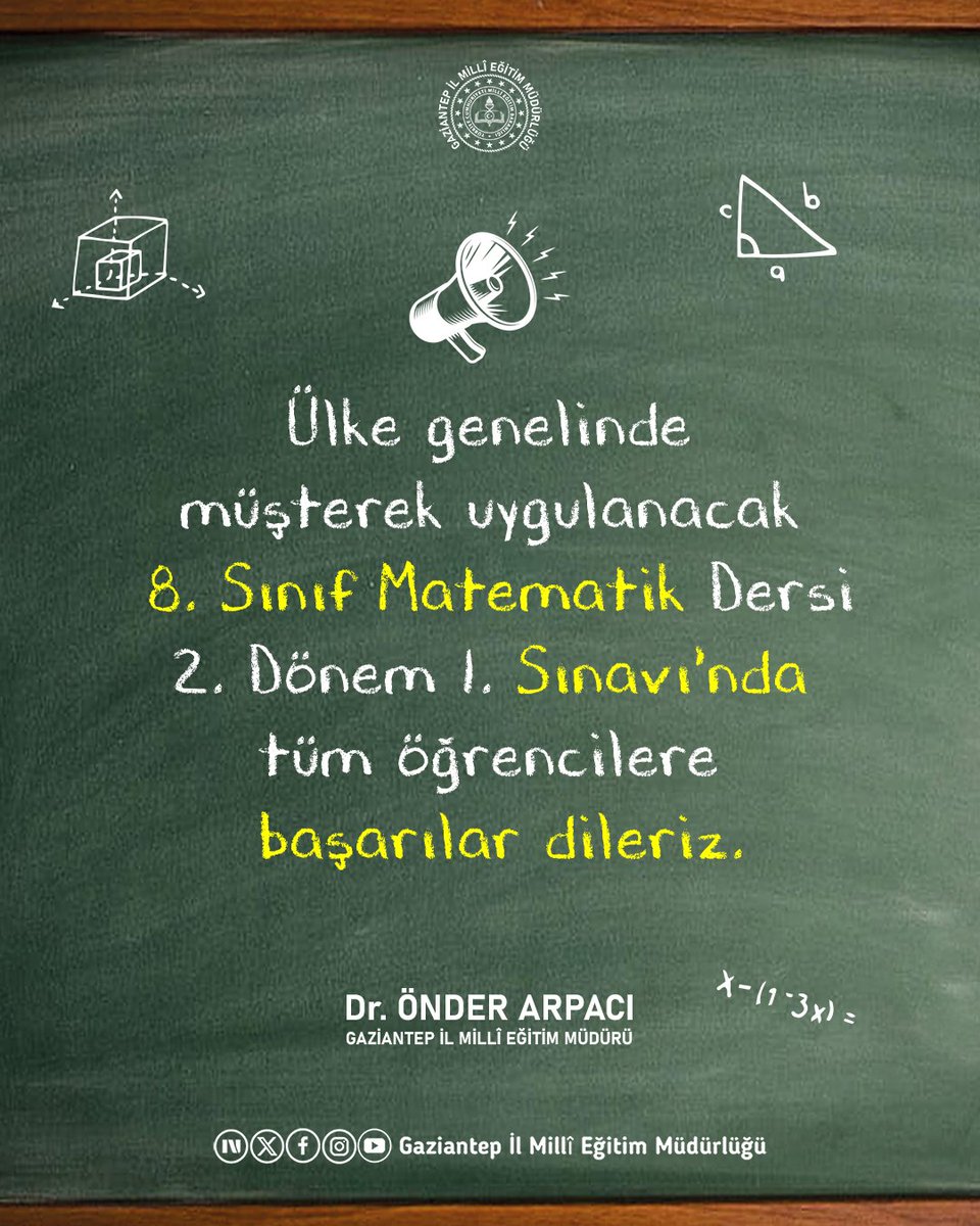 Gaziantep İl Millî Eğitim Müdürlüğü tweet media