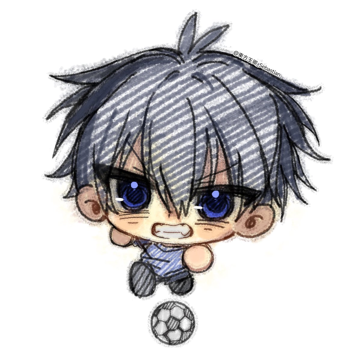 Sebastian_heyu's tweet photo. 战斗脸小猫
#洁世一 
#潔世一 
#Isagiyoichi
#bluelock
#commission i bought https://t.co/cncWMo4fHe