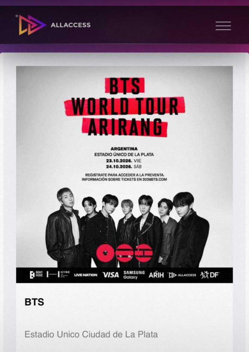 ana 🇵🇾 — va a ver a BTS tweet media