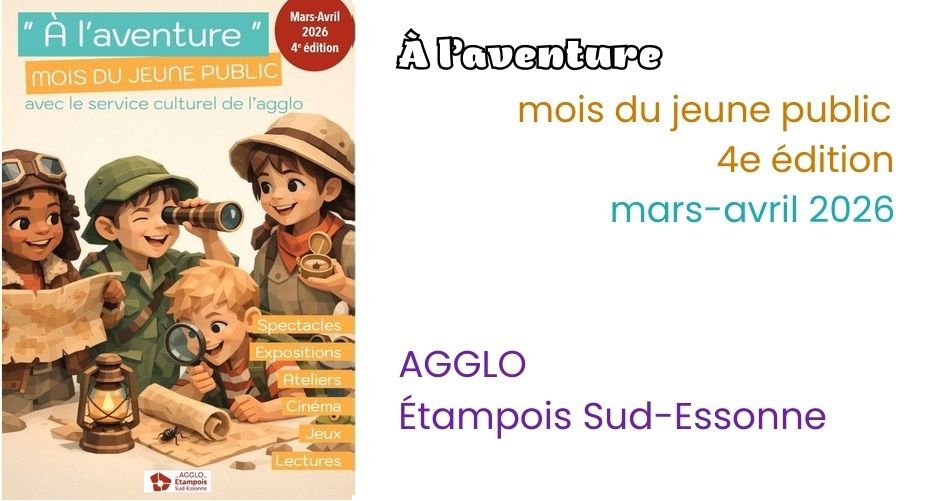 RadioSENSATIONS's tweet image. AGGLO ETAMPOIS SUD-ESSONNE
À l'aventure !
Toujours d'actualité Le Mois du jeune public @AggloCAESE  
Découvrez la programmation AVRIL sur #RadioSensations 
&amp;gt; buff.ly/0nBs3CE