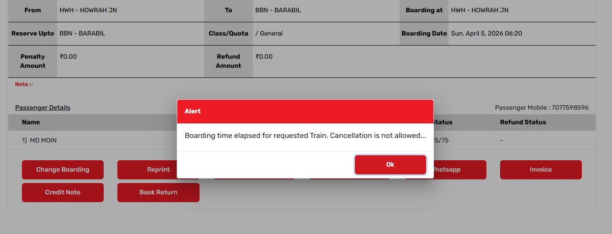 MoInsiders's tweet image. My train was delayed by 9 hours. I had to book alternate tickets because I had work I couldn't wait for so much time.
When my agent tried to cancel the ticket, they said not allowed.

Tell me should I get the refund for the same or not? Common man's money is a joke in India