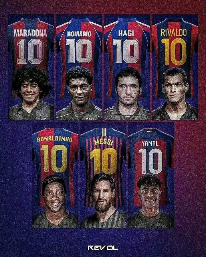Player with back number 10 in barcelona

Who do you think is the best in his prime?