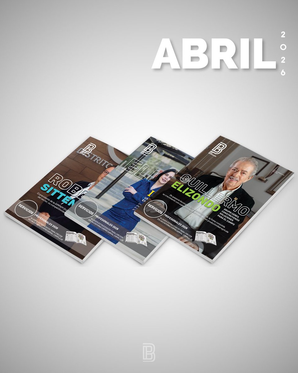 📣 ¡Nuestra edición de abril 2026 ya circula!

Descubre la visión de quienes lideran el noroeste:

Sinaloa: Guillermo Elizondo 
BC: Elisa Ibáñez
Sonora: Roberto Sitten 

➕ Especial Servicios Profesionales 2026 💼 

Léela aquí: bit.ly/3EInKX1