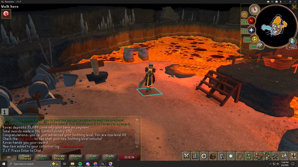 JxF_RS's tweet photo. Giants Foundry ✅

#OldSchool #Runescape #OSRS #RS https://t.co/8ZfBlS8pQZ