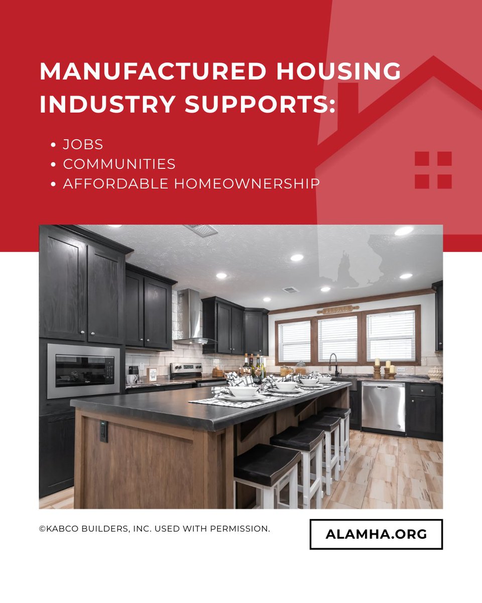The manufactured housing industry plays a vital role in Alabama’s economy; supporting jobs, communities, and affordable homeownership opportunities across the state.

#AlabamaEconomy #ManufacturedHousing #ALMHA #HousingIndustry #AlabamaBusiness #Workforce