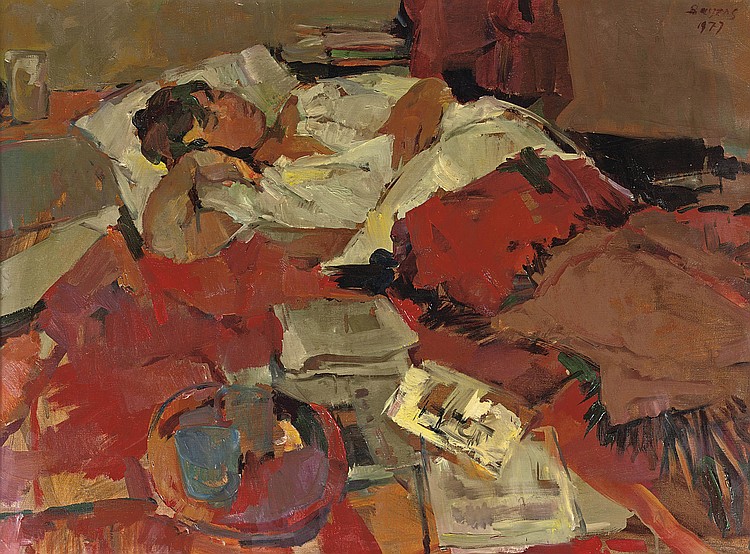 Hans Bayens (1924-2003) 
"Annelies sleeping", 1977