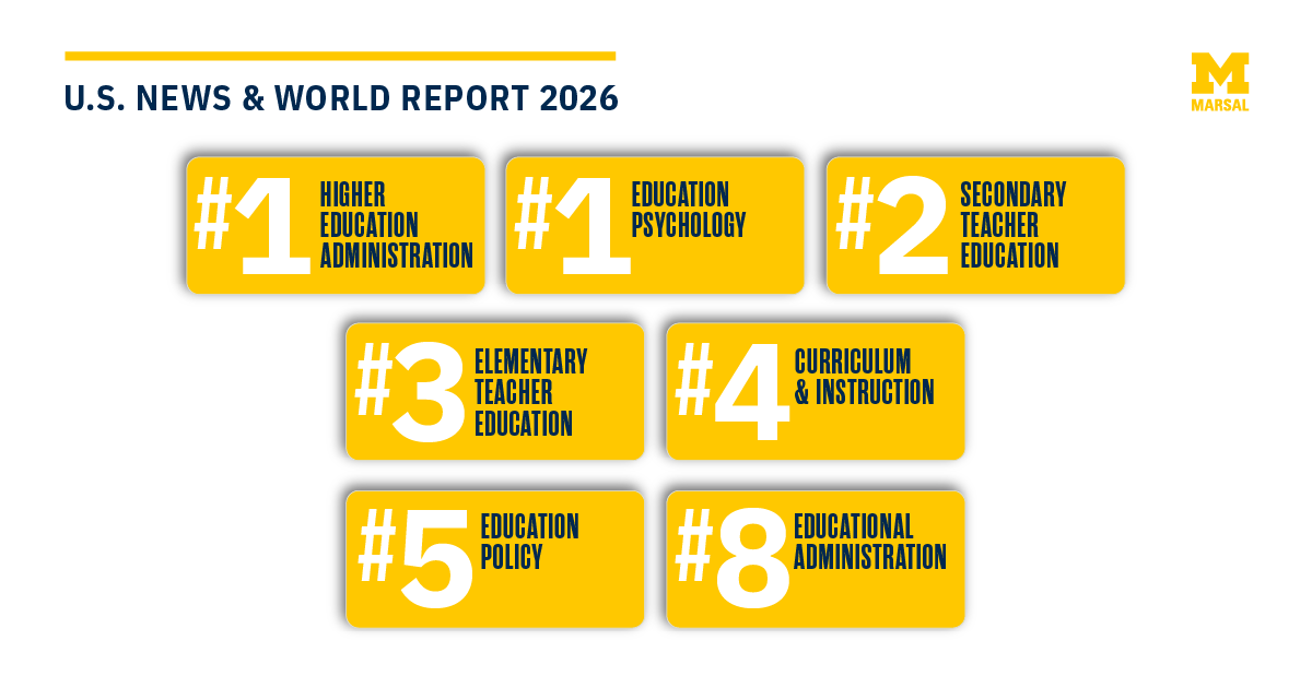 U-M Marsal Family School of Education tweet media