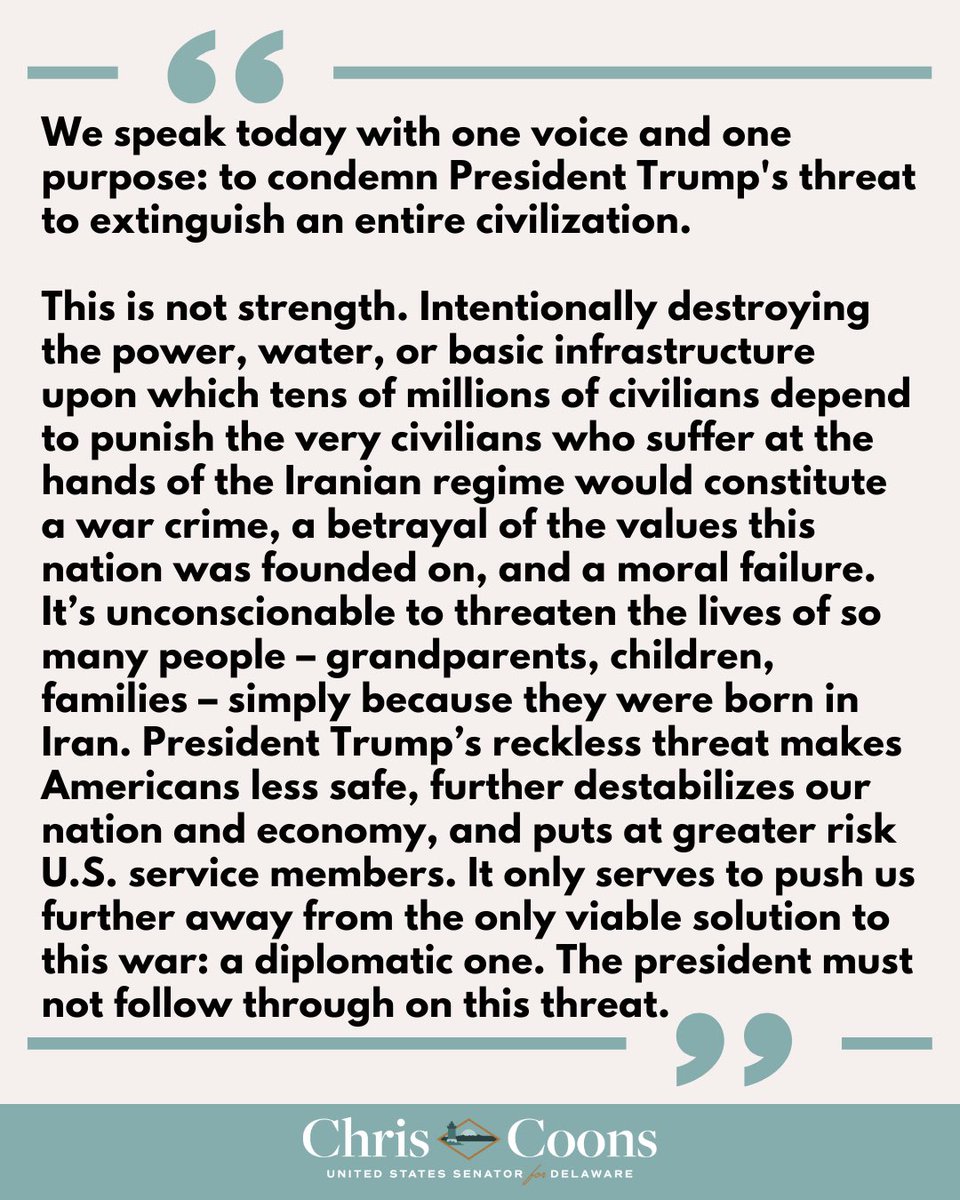 Senator Chris Coons tweet media