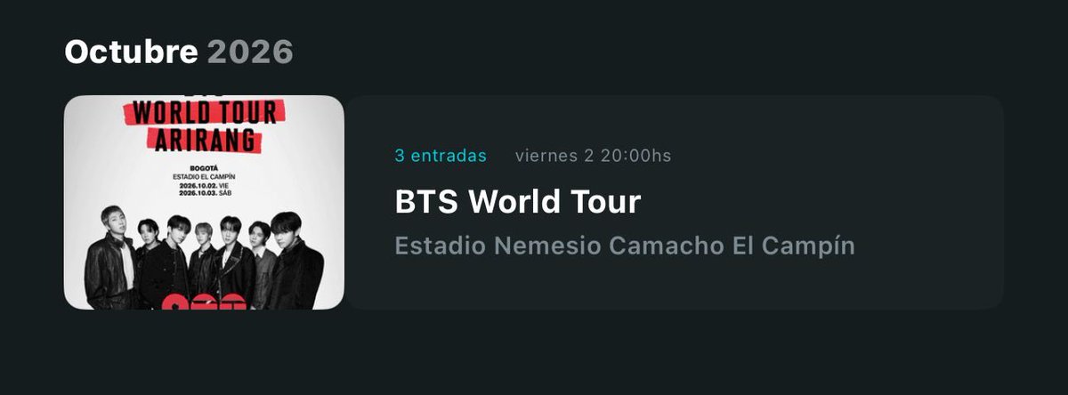 DiogneRG's tweet photo. Todavía no me lo puedo creer Dios santoooooo muy pronto cumpliré uno de mis grandes sueños🥹💜🙏🏻 @BTS_twt @bts_bighit #BTS https://t.co/BaUMri9AVM