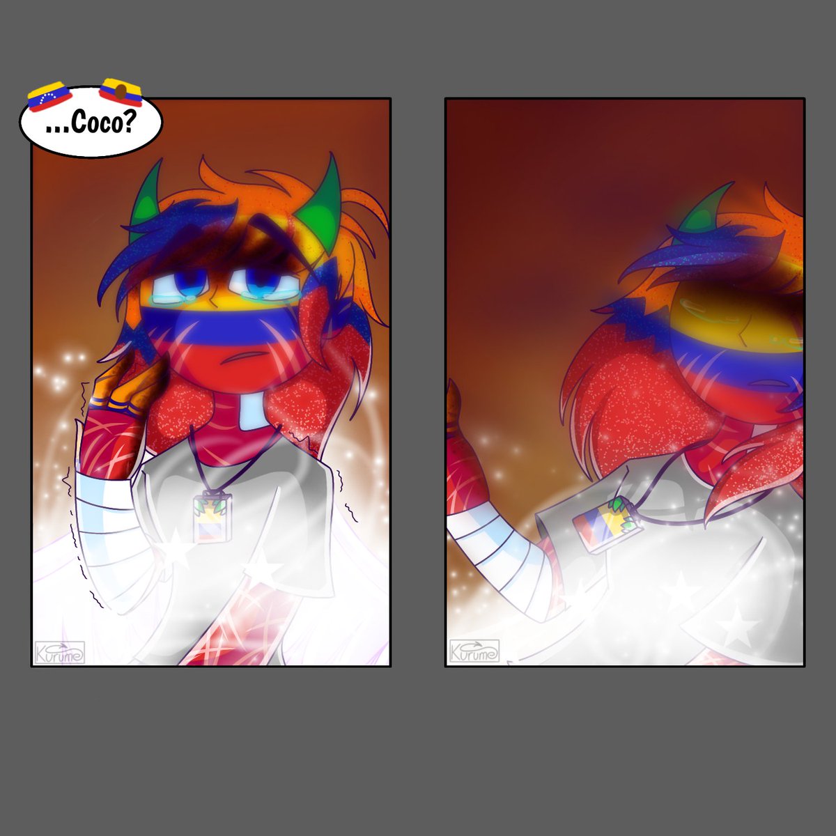 Kurume__00's tweet photo. 🌙Ataque de pánico🌙
Parte 17 y final
No se preocupen que hay continuación de esta historia pero eso ya va en otro comic, tengo otras cosas que hacer así que paciencia porfa
#countryhumans #countryhumanscomic #countryhumanscolombia #countryhumansvenezuela #countryhumansecuador https://t.co/p6IOdFO3ff
