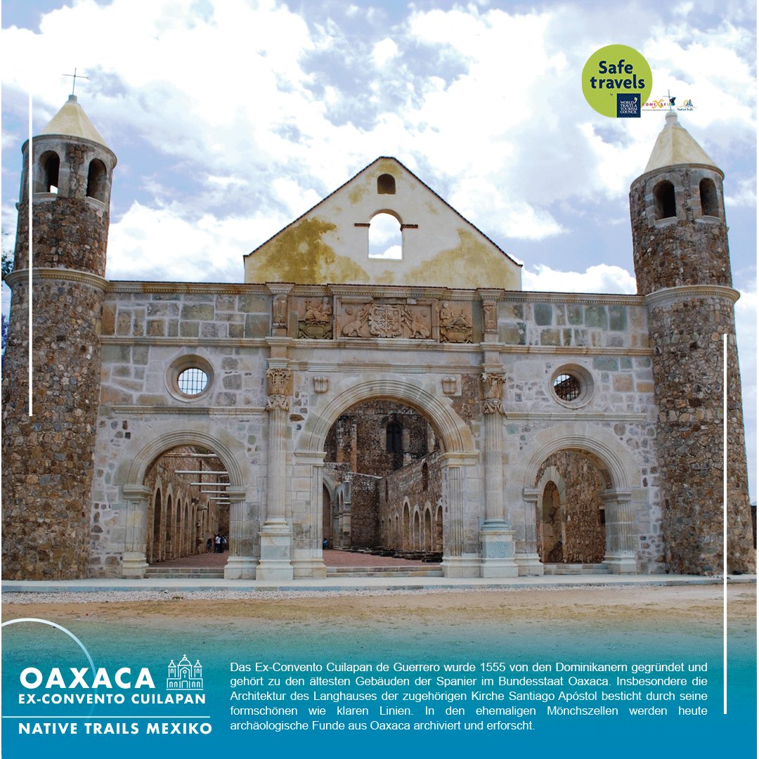 NMexiko's tweet photo. 📍Ex-Convento Cuilapan, Oaxaca, Mexiko🇲🇽

#MitNativeTrailsNachMexiko #NativeTrailsMexiko #Mexiko #mexicolindoyquerido #Oaxaca

Mehr Informationen 📌 https://t.co/FAFx0hR2Bz

✉️Info@nativetrails.de https://t.co/iskCB45eyz