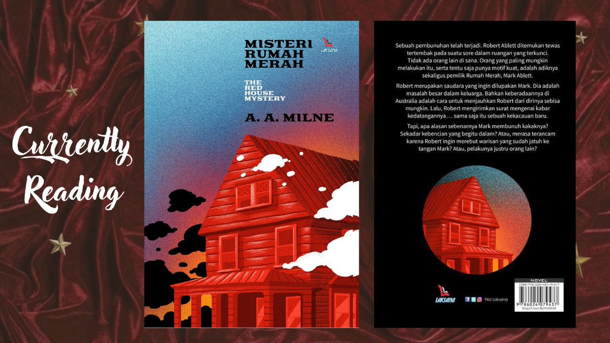 libraryoftima's tweet photo. ⋆⭒˚.✮ Currently Reading 

📖 Misteri Rumah Merah
 ⋆ by A. A. Milne
 ⋆ Genres Mystery, Classics, Crime https://t.co/JREL0MsdiS
