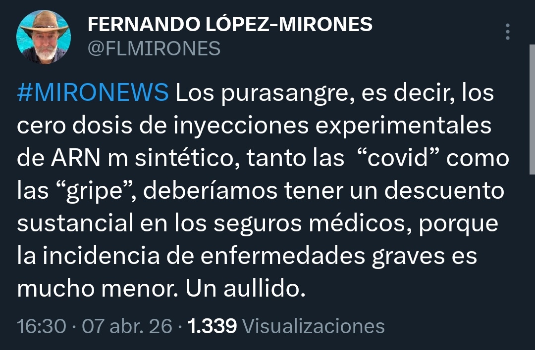 Negacionistas Out of Context tweet media
