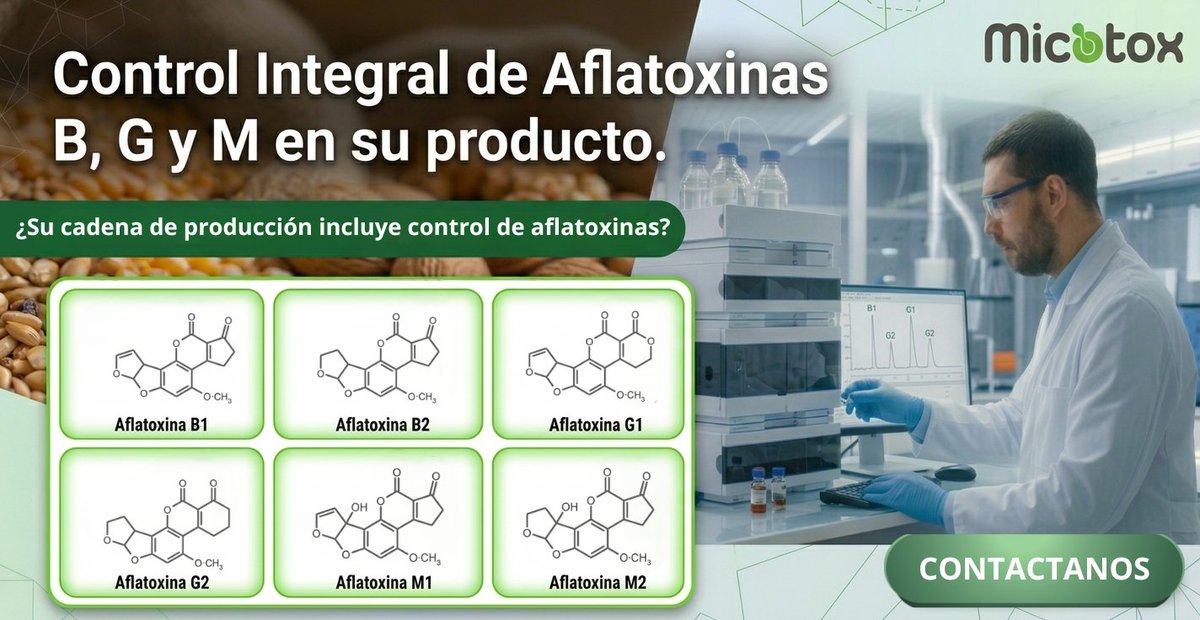 MicotoxCol's tweet photo. ¿Su cadena de producción incluye control de Aflatoxinas? 🌽
La detección de aflatoxinas es la garantía de que su producto mantiene los estándares de calidad para competir en mercados globales. 
Contáctanos👇 
📩 info@micotox.com
#Micotoxinas #InocuidadAlimentaria #Aflatoxinas https://t.co/yxsS8JWRoA