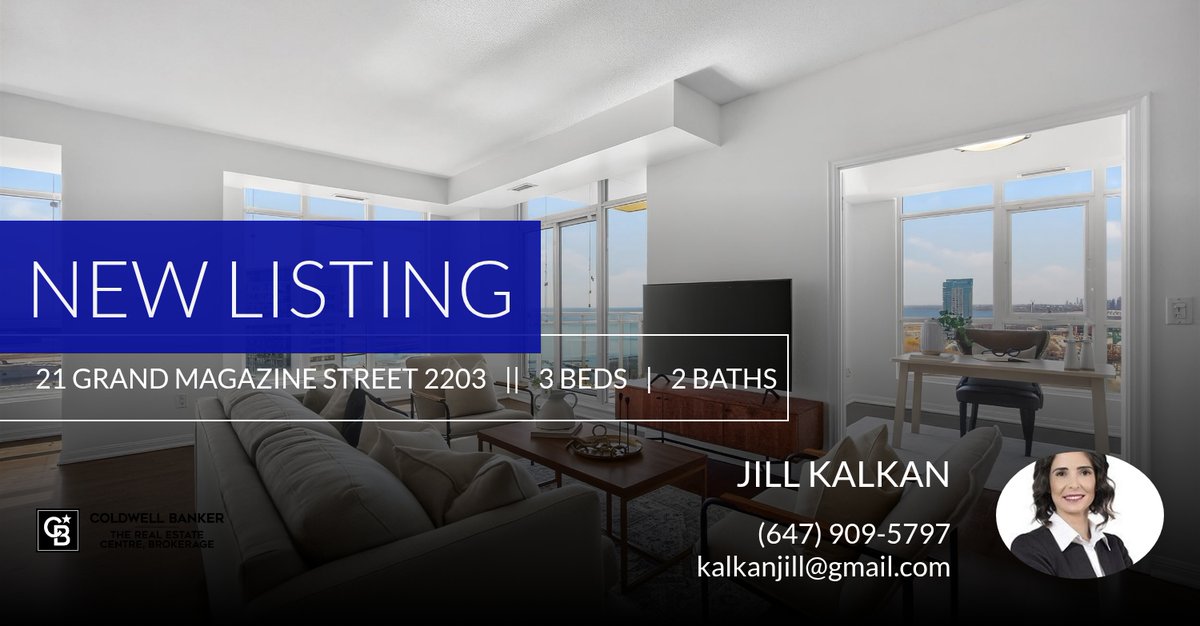 KalkanJill's tweet photo. 📍 New Listing 📍 Take a look at this fantastic new property that just hit the market located at 21 Grand Magazine Street 2203 in Toronto C01. Reach out here or at (647) 909-5797 for more information!

Listed by SUMMER MORRI... https://t.co/vZFzwrITEL https://t.co/EZgUAYaX12