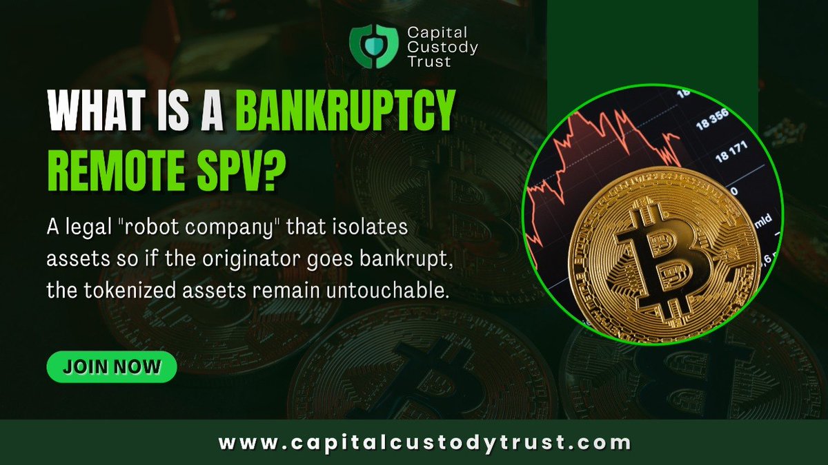 CapitalCustody's tweet image. Meet the legal "robot company" 🤖

A Bankruptcy Remote SPV isolates your assets, ensuring your tokens stay untouchable even if the originator fails. 🛡️ 

🔗 capitalcustodytrust.com

#cryptocustody #spv #fintech #digitalassets