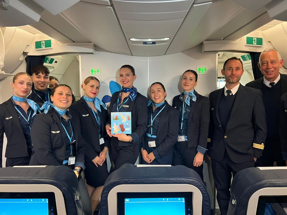 Gate7aviation's tweet image. Un week-end de Pâques gourmand pour les passagers de French bee
Pour célébrer le week-end de Pâques, les  équipages de la compagnie ont distribués de délicieux œufs en chocolat à bord.  🪺 ✈️
#Frenchbee #Pâques