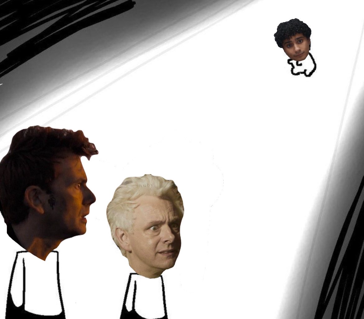 What Aziraphale and Crowley saw when Jesus descended from heaven;