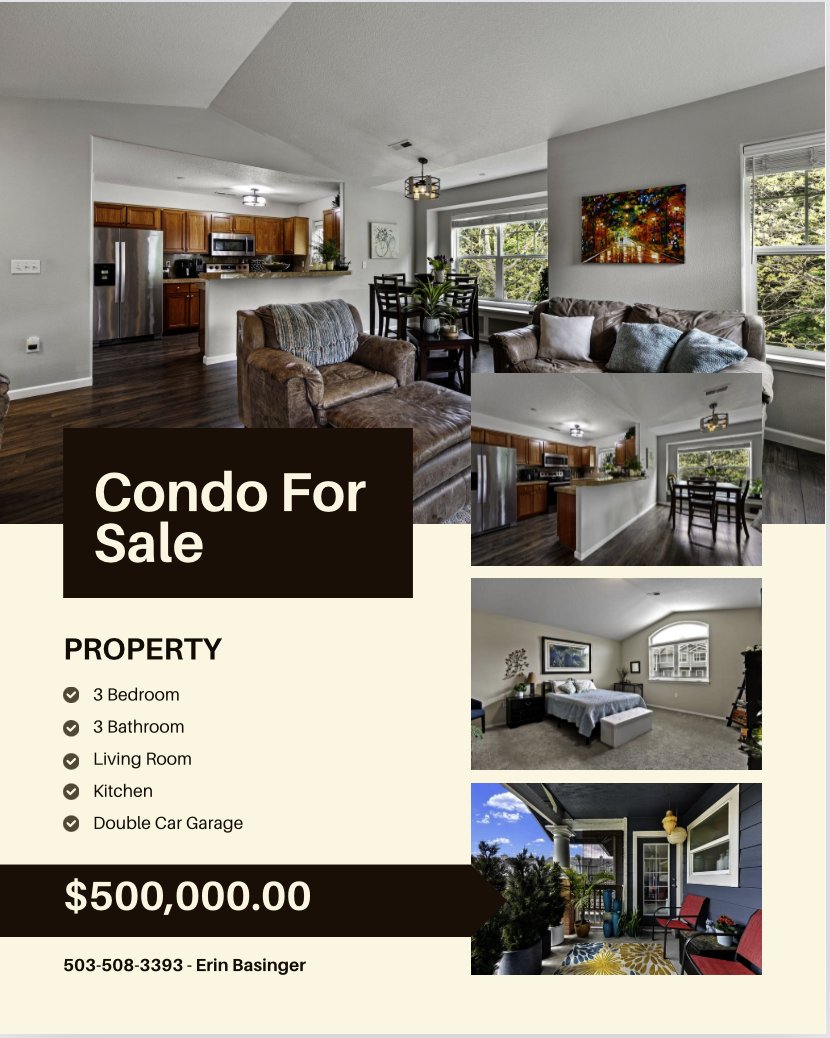 JeepinRealtor's tweet photo. This beautiful condo is waiting for you! 1,756 square feet, 3 large bedrooms, all with full bathrooms and walk-in closets. Attached double-car garage, gorgeous flooring, and counter-tops, stainless steel appliances, and more. 

Call today for your private tour. #Oregonrealestate https://t.co/v7l1Qv1ehB