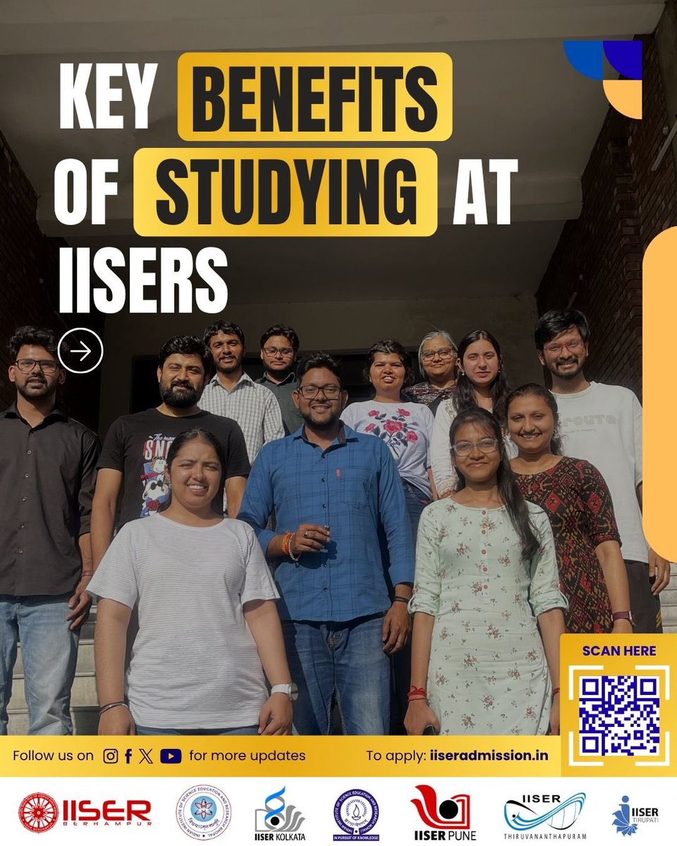 Why choose IISERs for your journey in science?

Hurry—applications for IAT 2026 close on April 13, 2026
Apply now: iiseradmission.in