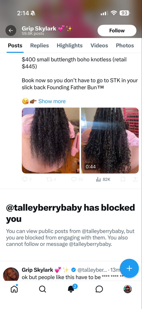 BleuCapone's tweet image. I’m blocked by her and shawty she does the podcast with #pain #damn lol