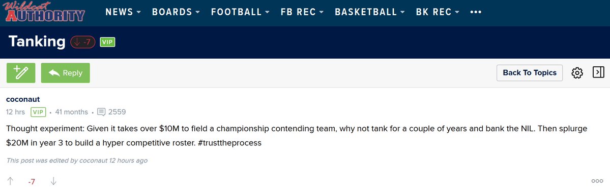 BoardGeniuses's tweet image. This #Arizona fan wants to bring tanking to college basketball.