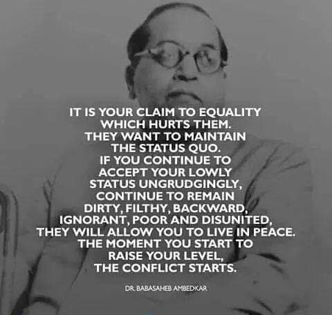 <a href="/AnnCoulter/">Ann Coulter</a> <a href="/amhiraigadkar/">Ajay</a> Thank you Ann for exposing the inhuman Caste system, which is a threat to Humanity, Equality, Fraternity, Liberty &amp; Social Justice.

<a href="/aanausa/">AANA - Ambedkar Association of North America</a> <a href="/akscsfba/">Ambedkar King Study Circle, USA</a> <a href="/TheKingCenter/">The Martin Luther King, Jr. Center</a> <a href="/Prksh_Ambedkar/">Prakash Ambedkar</a> <a href="/surajyengde/">surajyengde</a> <a href="/ambedkariteIND/">The Dalit Voice</a> <a href="/KotwalMeena/">Meena Kotwal (मीना कोटवाल)</a> <a href="/Sumitchauhaan/">Sumit Chauhan</a> <a href="/BhimArmyChief/">Chandra Shekhar Aazad</a> <a href="/Oprah/">Oprah Winfrey</a> <a href="/AP/">The Associated Press</a> <a href="/BBCWorld/">BBC News (World)</a>