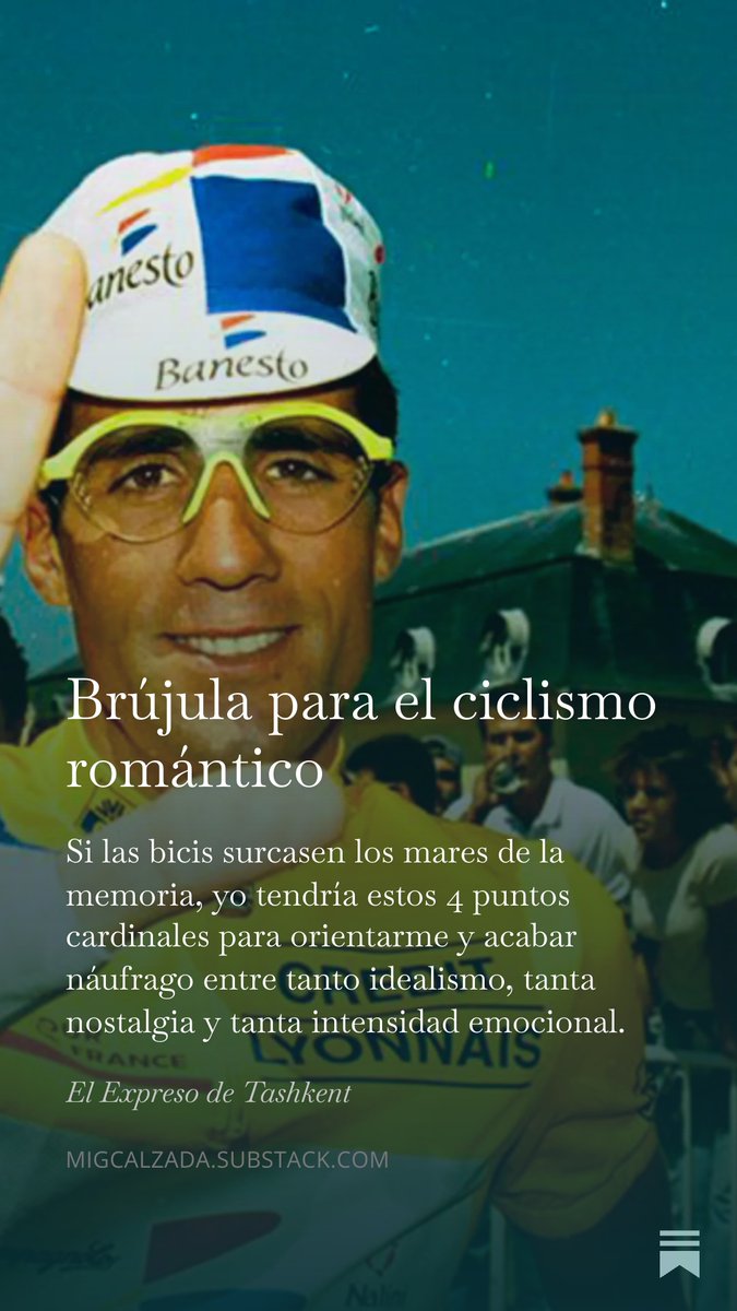 migcalzada's tweet photo. He decidido resucitar en Substack #ciclismo https://t.co/nVA8CgMg2v