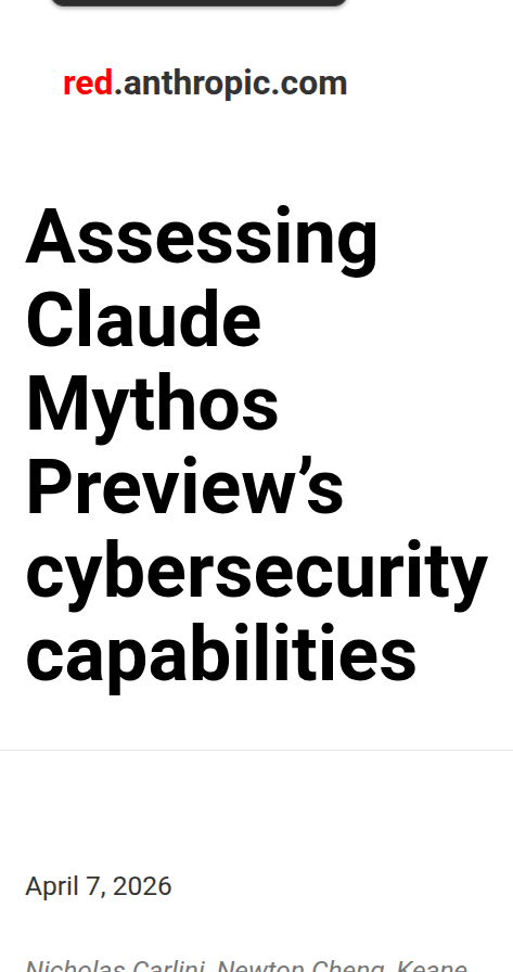 rohanpaul_ai's tweet image. Anthropic's new research on AI bug hunting is huge -  says Claude Mythos Preview can uncover and exploit critical flaws across major software stacks.

Its Mythos is not just better at spotting bugs but far better at converting them into usable attack chains.

Mythos has found