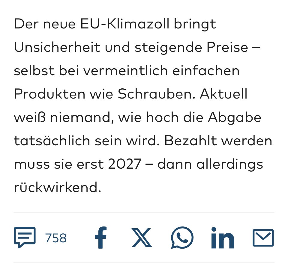 🙈EU-Klimazoll sorgt für Chaos – Schraubenhändler am Rand der Verzweiflung