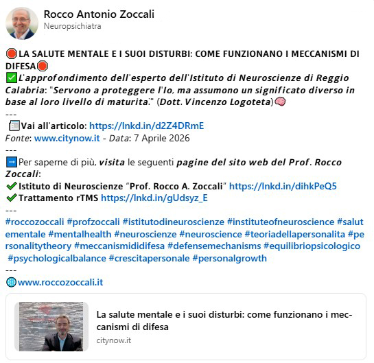 prof_zoccali's tweet photo. 🛑𝗟𝗔 𝗦𝗔𝗟𝗨𝗧𝗘 𝗠𝗘𝗡𝗧𝗔𝗟𝗘 𝗘 𝗜 𝗦𝗨𝗢𝗜 𝗗𝗜𝗦𝗧𝗨𝗥𝗕𝗜: 𝗖𝗢𝗠𝗘 𝗙𝗨𝗡𝗭𝗜𝗢𝗡𝗔𝗡𝗢 𝗜 𝗠𝗘𝗖𝗖𝗔𝗡𝗜𝗦𝗠𝗜 𝗗𝗜 𝗗𝗜𝗙𝗘𝗦𝗔🛑
---
📰𝗩𝗮𝗶 𝗮𝗹𝗹'𝗮𝗿𝘁𝗶𝗰𝗼𝗹𝗼: https://t.co/FKqqhTydi8
---
#meccanismididifesa #defensemechanisms https://t.co/xY6QIjkdUL