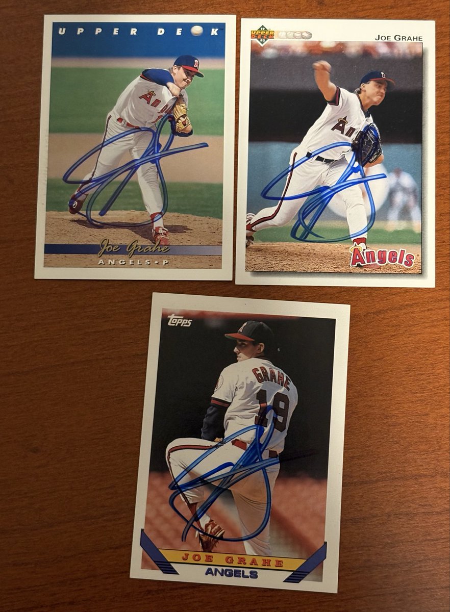 mjs80377's tweet image. Thanks to @Angels Pitcher Joe Grahe for signing my cards #TTM #Topps #UpperDeck #Collect #Autographs #TTMSuccess #TTMAutographs #Hobby  #BaseballCards #RepTheHalo
