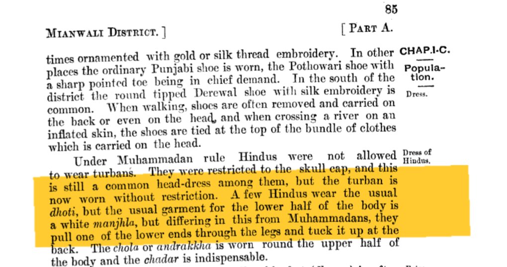 Indus_kanger's tweet image. What bullshit and paindu historical 
Revisionism is this.punjabi no matter Sikh muslim hindu used to wear dhoti it's Punjabi National dress which was same throughout punjab.