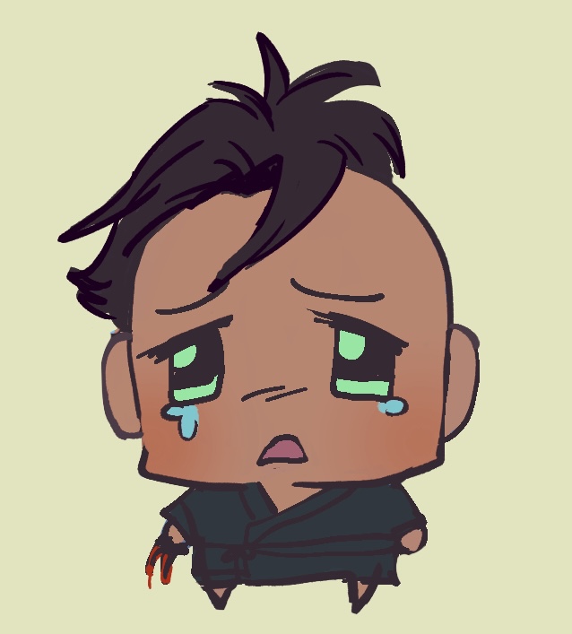 My outfit after accidentally stabbing my adoptive mother