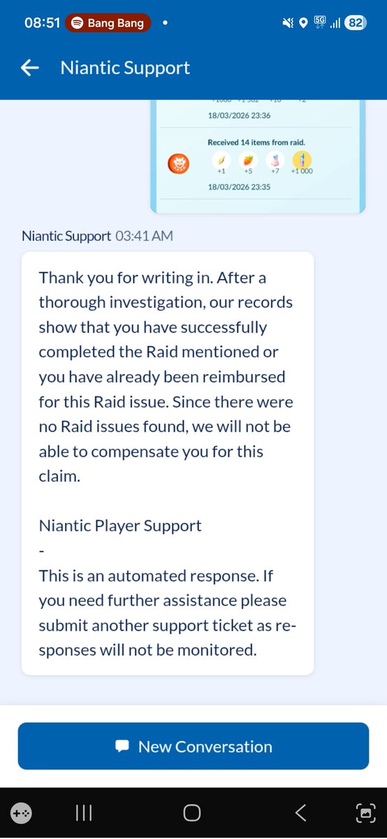droppedgolf's tweet photo. @Gellyzer0 @PokemonGoApp @NianticHelp I had the same thing and this was there answer. https://t.co/3t5EM0FiPH