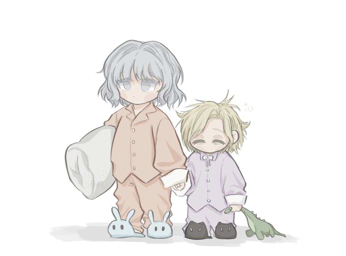 curiousredz's tweet image. eepy baby em &amp;amp; rose #RE9 #REBHfun