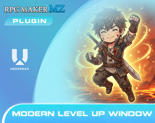 Plugin of the Day: Modern Level Up Window for RPG Maker MZ Tired of the ...