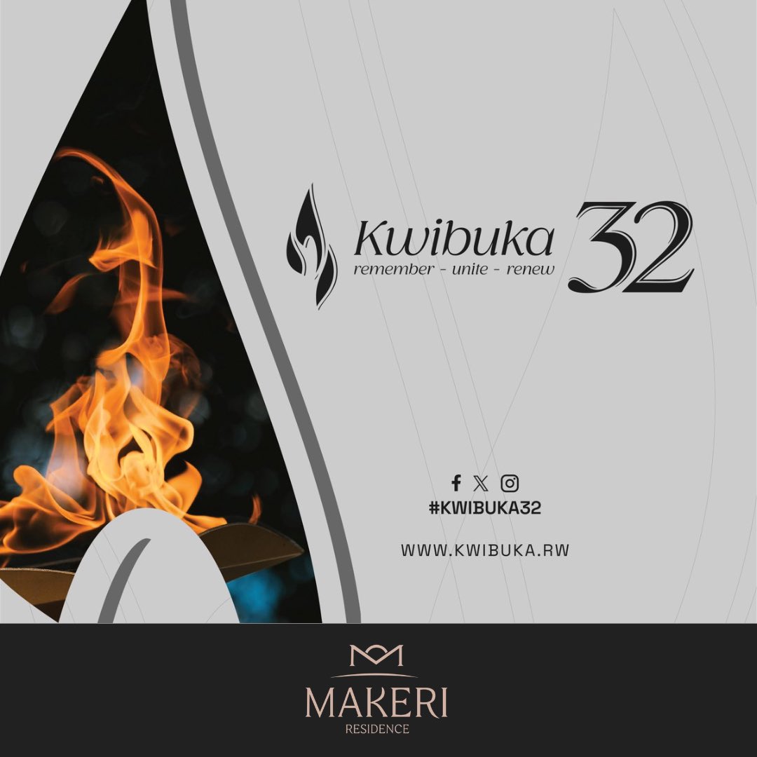MakeriResidence's tweet photo. Kwibuka is a continuous commitment to upholding unity, resilience, and rebuilding as a nation. 🇷🇼🕯️

We remember the victims of 1994 Genocide against the Tutsi and honor the resilience and endurance of survivors.

Remember. Unite. Renew

#kwibuka #neveragain #kwibuka32
#rwanda https://t.co/b0nZWR37ya